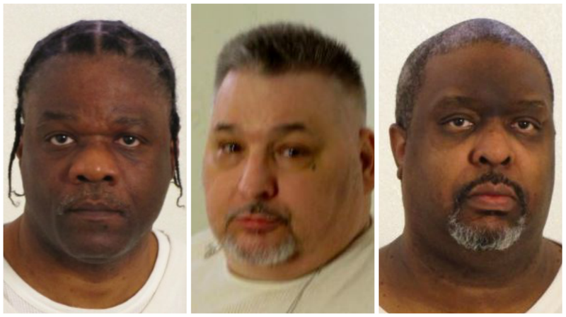 Arkansas has executed three death-row inmates this month. From left: Ledell Lee, Jack Jones and Marcel Williams.