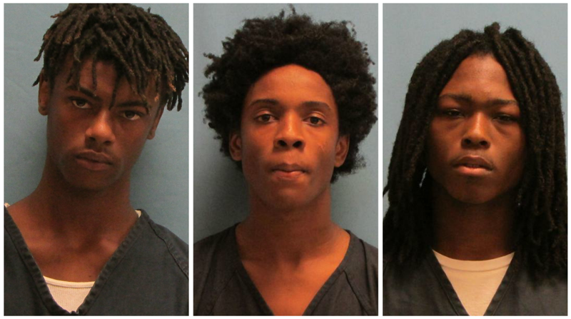 From left: Davin Terrell Allen, Brian Welch and Keith Lamont Harris