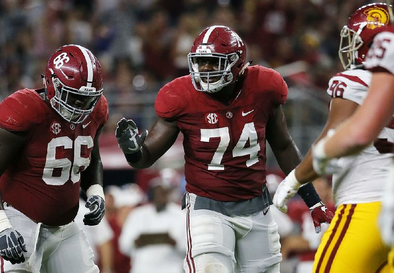 Alabama’s Cam Robinson might not be selected in the top 10 of the NFL Draft, but the 6-6, 322-pounder is expected to be one of the first offensive linemen taken.