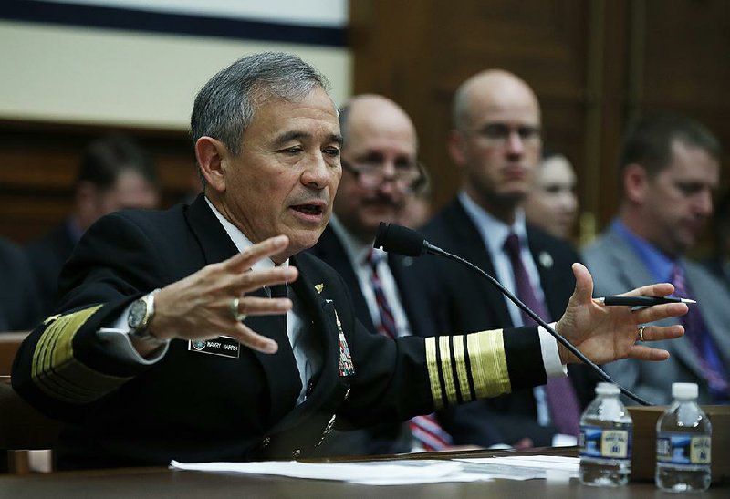 Adm. Harry Harris, head of U.S. Pacifi c Command, testifi es Wednesday before the House Armed Services Committee. He told the Senate Armed Services Committee on Thursday that North Korea is pursuing capability to strike the U.S. with nuclear weapons.