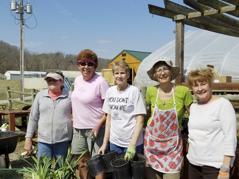 Bella Vista Garden Club members Mary Lou Frost, Alycyn Culbertson, Kathy Fourt, Cathy Downard and Anne Mathis prepare for the annual Spring Plant Sale from 8 a.m. to 1 p.m. Saturday at Village Waste Water, 380 Bella Vista Way. Members of the club have been preparing for this event since early March and will feature approximately 2,000 plants including perennials, natives, trees and shrubs. Proceeds fund beautification projects and horticulture scholarships. Information: (303) 847-8771 or bellavistagardenclub.com.