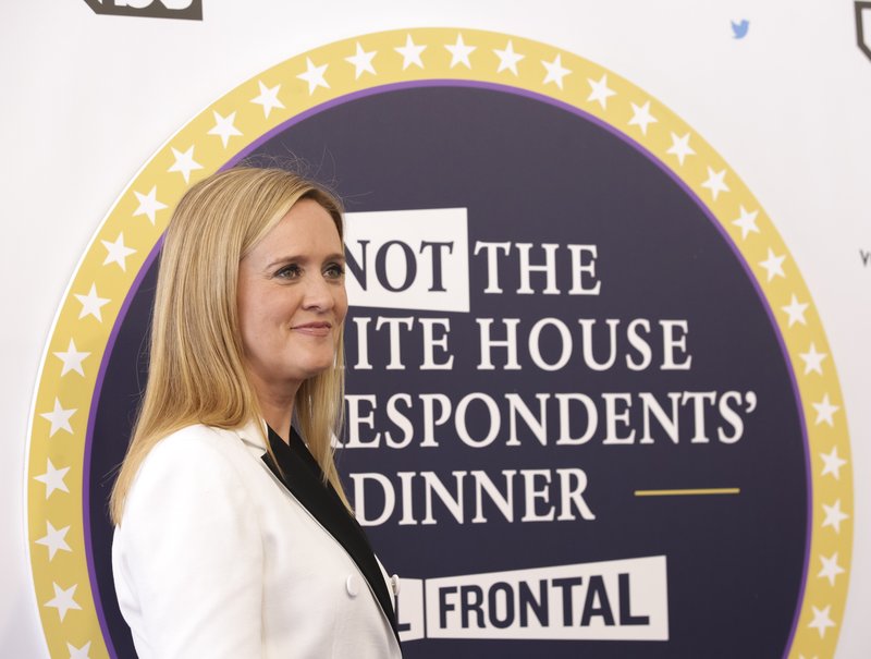 Samantha Bee arrives for "Full Frontal with Samantha Bee's Not the White House Correspondents' Dinner" at DAR Constitution Hall on Saturday, April, 29, 2017, in Washington. 