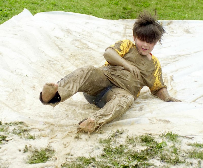Photos by Randy Moll Students from Gentry&#8217;s Intermediate School enjoyed getting out of the classroom and into the mud during the second annual &quot;Mud Dogger&quot; event on the school playgrounds. The event was a PTO fundraiser to help teachers pay for needed school supplies.