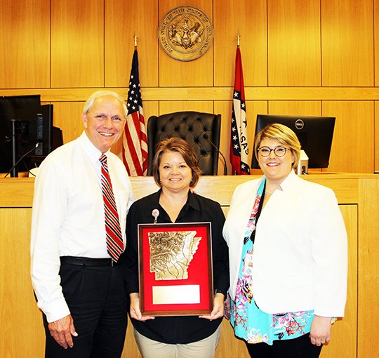 Vickie Asher first double recipient of Court Clerk of the Year award