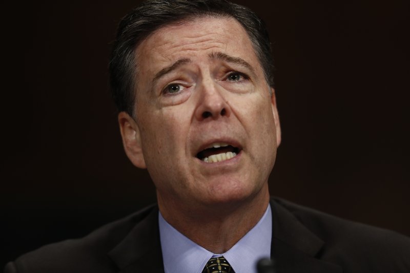 FBI Director James Comey testifies on Capitol Hill in Washington, Wednesday, May 3, 2017, before the Senate Judiciary Committee hearing: &quot;Oversight of the Federal Bureau of Investigation.&quot; (AP Photo/Carolyn Kaster)