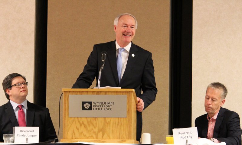 Gov. Asa Hutchinson is shown in this photo.