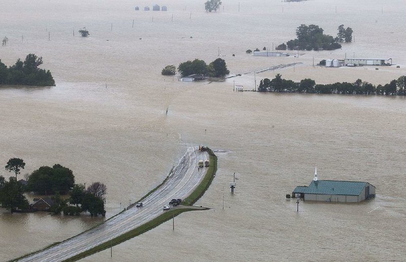 Flooding from the Black River has closed U.S. 67 near Elnora, south of Pocahontas, in Randolph County. Floodwaters are slowly receding in parts of Randolph and Lawrence counties, giving officials their first look at some of the damage.