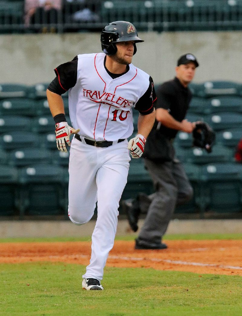 Arkansas Travelers right fielder Kyle Waldrop had his highest batting average (.292) and on-base percentage (.385) in three seasons before Thursday’s doubleheader against the Tulsa Drillers, thanks to a more laid-back approach at the plate.