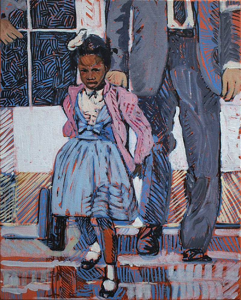 “Take Your Purse With You: The Reimagined Work of Katherine Strause,” paintings of women and their purses by Little Rock artist Katherine Strause on display Tuesday-Aug. 27, includes the painting Ruby Bridges.