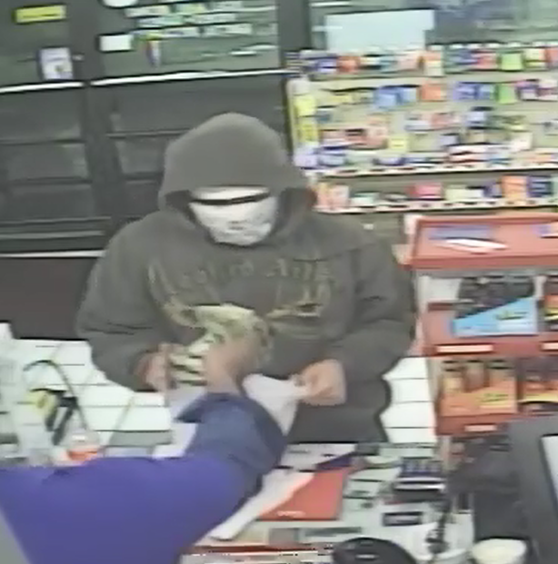 The Benton Police Department released this photo of the person they believe robbed the Bullock's Superstop Thursday morning.