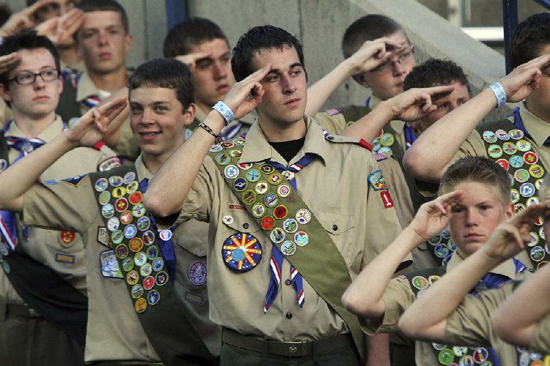 Scouting has long been a part of Mormon culture; a group of Mormon scouts is shown here in 2010 in Provo, Utah.