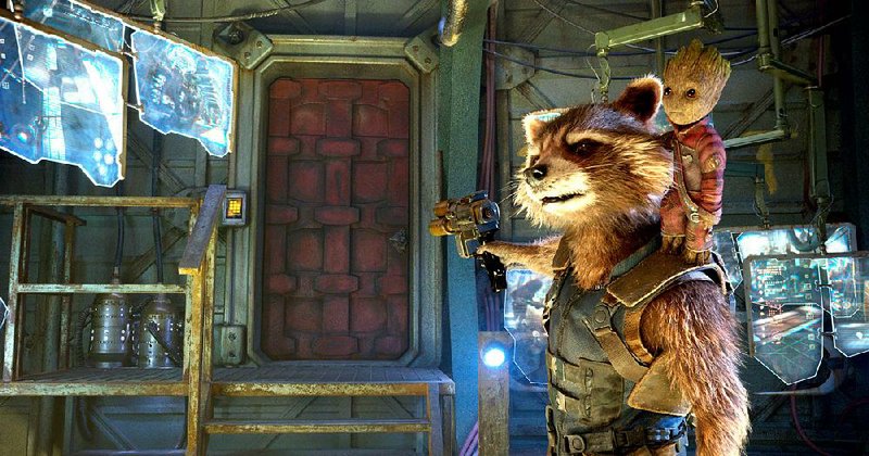Bradley Cooper provides the voice of Rocket and Vin Diesel is Groot in Guardians of the Galaxy: Vol. 2. It came in first at last weekend’s box office and made about $146.5 million.
