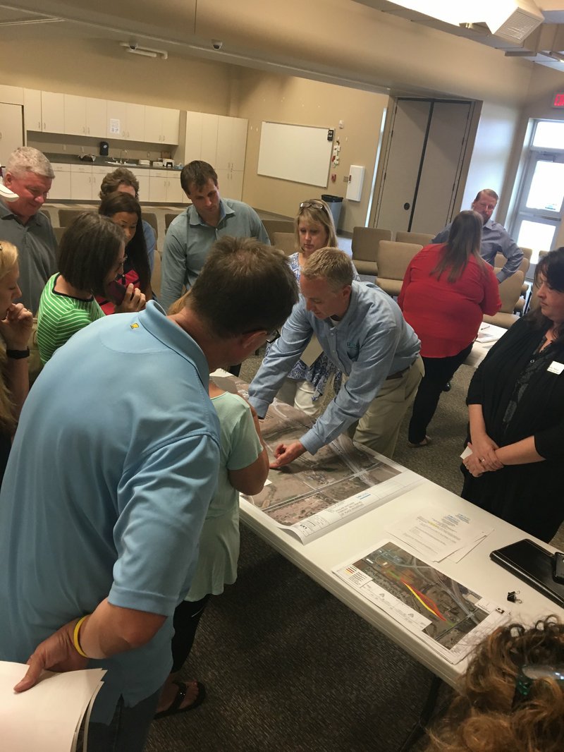 Community round table Thursday, May 11, 2017 at First Baptist Church on Pleasant Grove. City engineers and planning explain changes to 28th Place. 