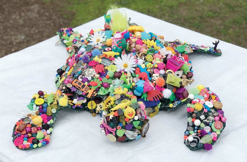 Sea Toy-tle, a mixed media piece created by fourth-grade students at the Smithzonian Art Center in Arkadelphia, received a Best of Class Award in the 56th Young Arkansas Artists Exhibition. The exhibit opens Tuesday and continues through July 23 at the Arkansas Arts Center in Little Rock.
