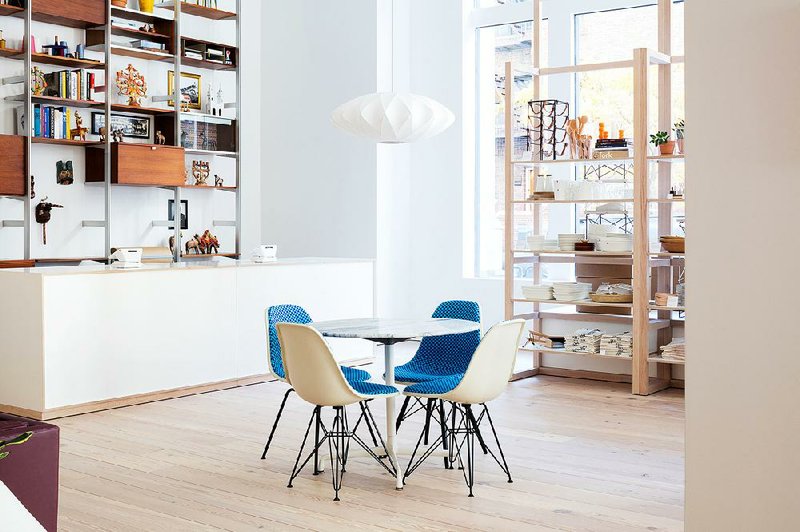 The Eames molded shell chair is an often-copied design.