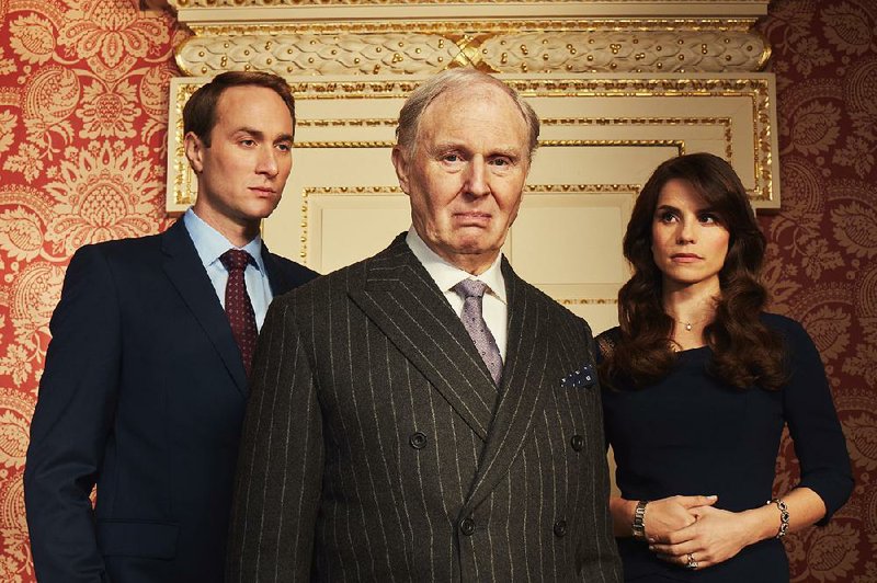 King Charles III on Masterpiece stars (from left) Oliver Chris as William, Tim Pigott-Smith as Charles and Charlotte Riley as Kate.