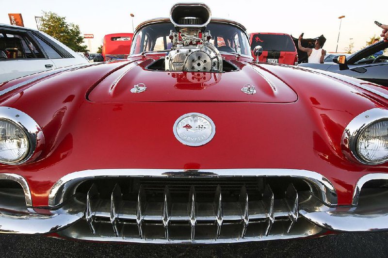 Hot rods, like this 1959 Corvette Pro Street, are among the powerful rides found at the car show.