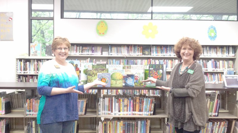 Photo submitted Marion Heath from the Bella Vista Garden Club was generous enough to donate a large quantity of tree books to the Children&#8217;s Section.