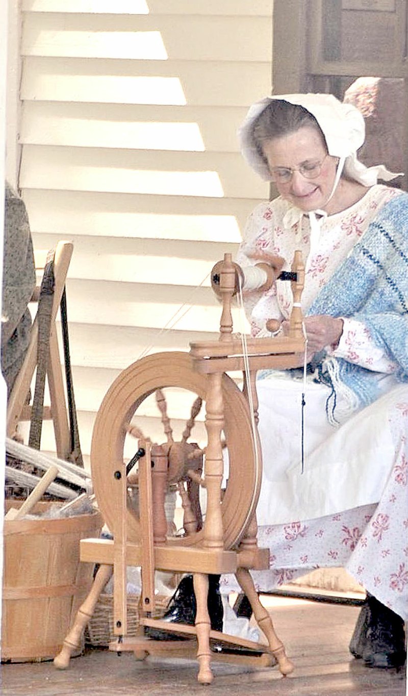 Courtesy photo Several demonstrators will be on hand at the History Live event, including a wool spinner. The event, set for 10 a.m. to 4 p.m., Saturday, May 27, will kick off the Historical Society Museum&#8217;s opening for the season.
