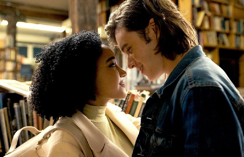Maddy (Amandla Stenberg) falls for boy-next-door Olly (Nick Robinson) in the young adult romance Everything, Everything.
