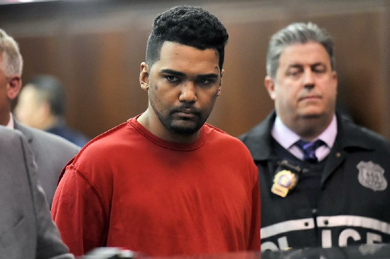  Richard Rojas appeared Friday in a Manhattan court, where he didn’t enter a plea and was ordered held without bail. 
