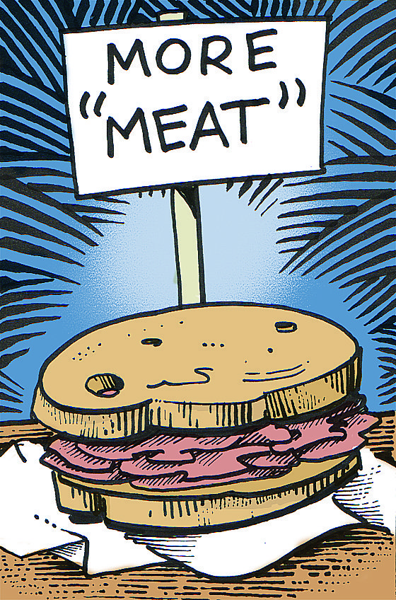 Arkansas Democrat-Gazette More "Meat" Illustration 
