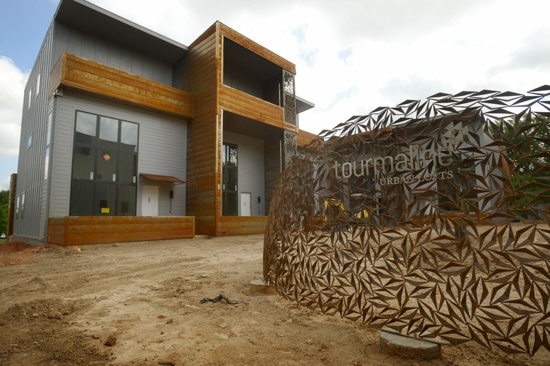  The Tourmaline Urban Lofts, shown Thursday, are nearing completion on Southeast D Street in Bentonville's Market District.