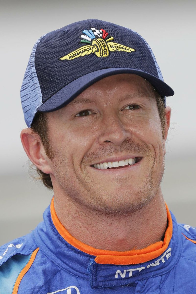 Scott Dixon, of New Zealand, is shown after he qualified for the Indianapolis 500 IndyCar auto race at Indianapolis Motor Speedway, Saturday, May 20, 2017 in Indianapolis. 