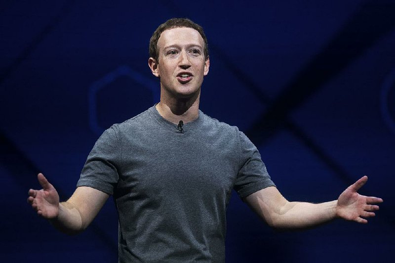 FILE - In this April 18, 2017 file photo, Facebook CEO Mark Zuckerberg speaks at his company's annual F8 developer conference in San Jose, Calif. The company said it was implementing new methods of reaching out to people in real time when they go online and threaten to take their own lives, and will experiment with other ways of helping people. 