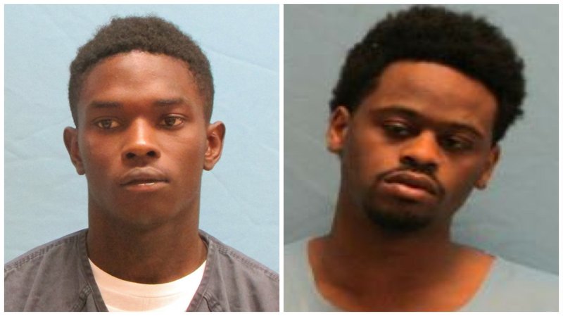 Larry Jackson, left, and Deshaun Rushing are shown in these Pulaski County sheriff's office photos.