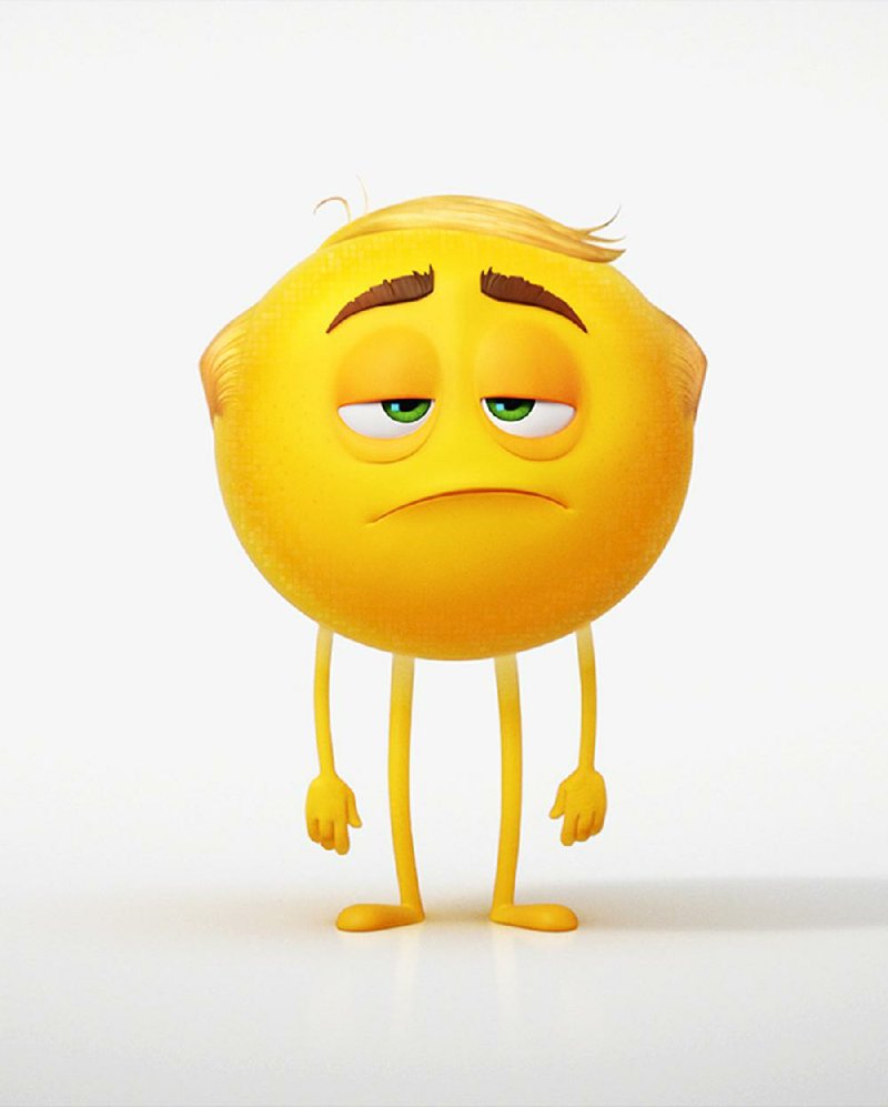 Mr. Meh doesn’t exactly light up the screen in The Emoji Movie. 
