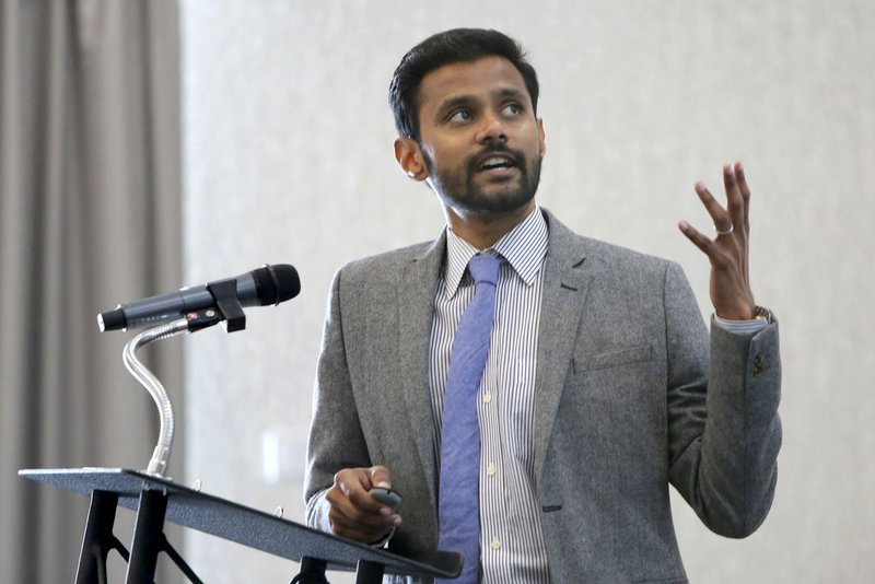 Mervin Jebaraj, the University of Arkansas, Fayetteville Director of Center for Business and Economic Research, is shown in this file photo.