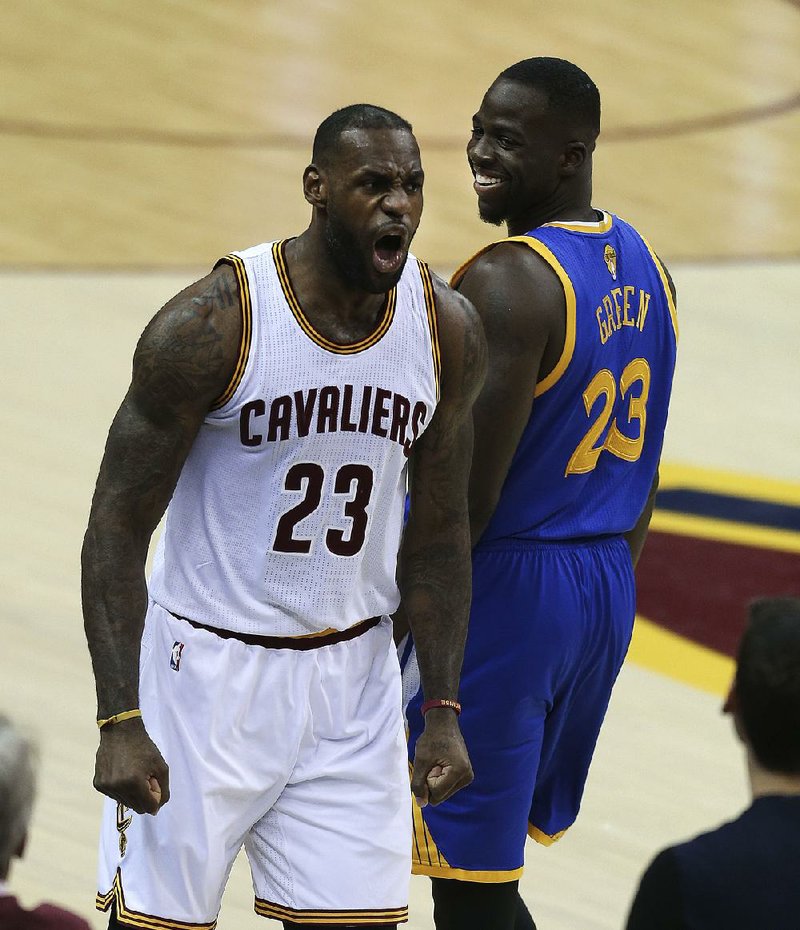 LeBron James (left) and the Cleveland Cavaliers will face the Golden State Warriors in the NBA Finals for the third consecutive season. Cleveland won last year’s series in seven games.