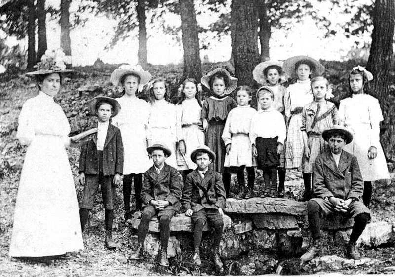 The 1909 children’s Sunday school class of Friendship Baptist Church gathered for a picture. The Springdale church — one of the oldest in Northwest Arkansas — celebrates its 170th anniversary Sunday.