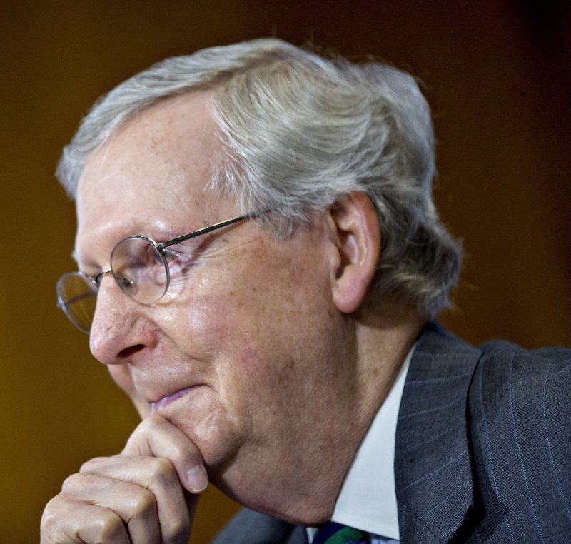 Senate Majority Leader Mitch McConnell, R-Ky., in Washington on May 25, 2017. Bloomberg photo by Andrew Harrer.