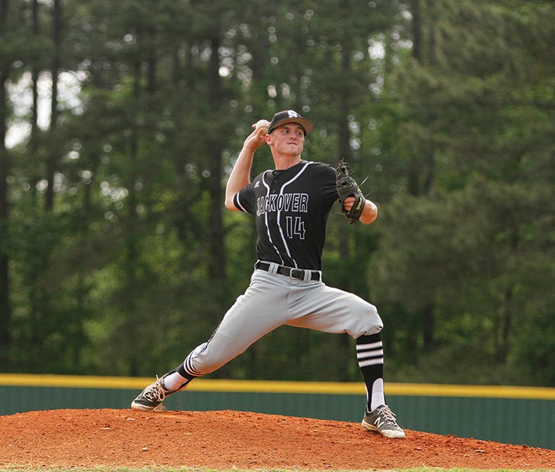 Terrance Armstard/News-Times Smackover's Beau Burson delivers a pitch during a game at Junction City this past season. Burson was recently recognized by the Arkansas Activities Association by being named to the 3A All-State team. Overall, six local players made either the All-State or All-State Tournament squads.