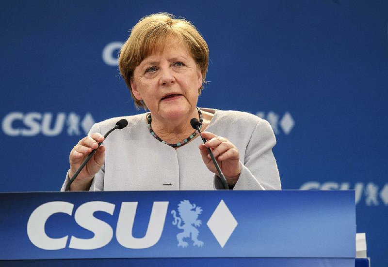 German Chancellor Angela Merkel, at a campaign event Sunday in Munich, said the days when Europe could rely on others was “over to a certain extent.” 