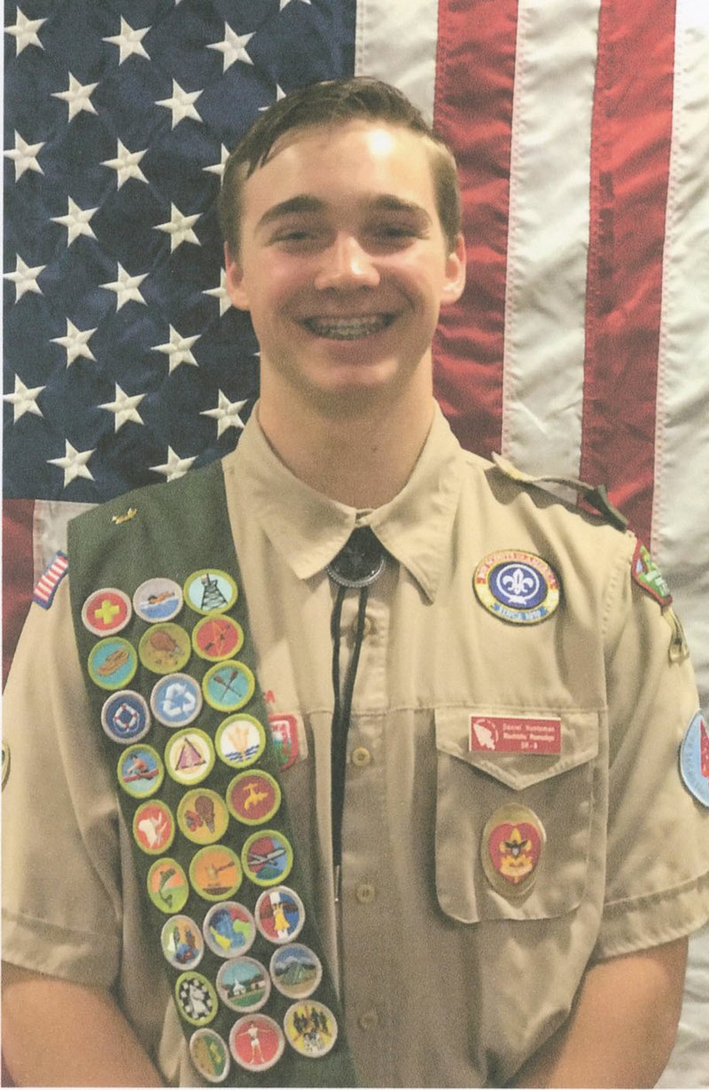 Submitted Photo Daniel Keith Huntsman received his Eagle Scout badge in a Court of Honor ceremony Sunday, May 21.