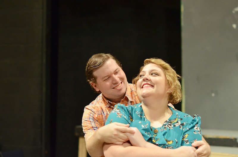 Courtesy Photo Cory Wray and Meghan Partain star as Orpheus and Eurydice in the Fort Smith Little Theatre's production of "Eurydice."