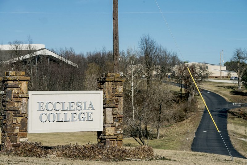 Ecclesia College, shown in this file photo, is a private Christian college in Springdale.