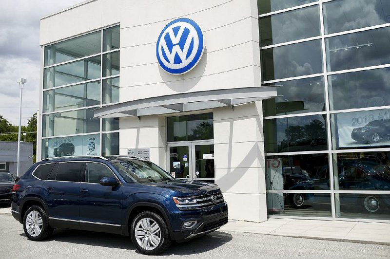A Chattanooga, Tenn.-made Volkswagen Atlas is parked at the Village Volkswagen dealership in Chattanooga in May. The independent monitor for the German automaker said Tuesday that the company is being proactive in changing its culture after the emissions scandal that led to criminal charges against executives. 
