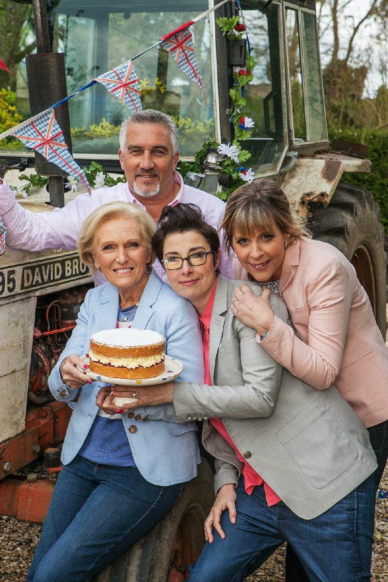 Paul Hollywood, Mary Berry, Sue Perkins and Mel Giedroye in The Great British Baking Show
