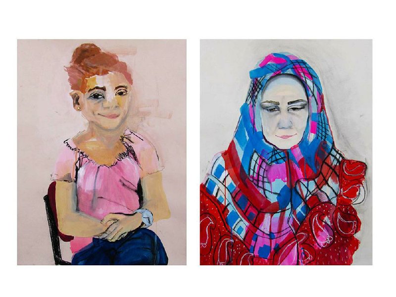 Zina Al-Shukri’s Gushing With Confi dence and Jealousy is part of the “Nasty Woman” exhibition going on display this week at the University of Arkansas at Little Rock.