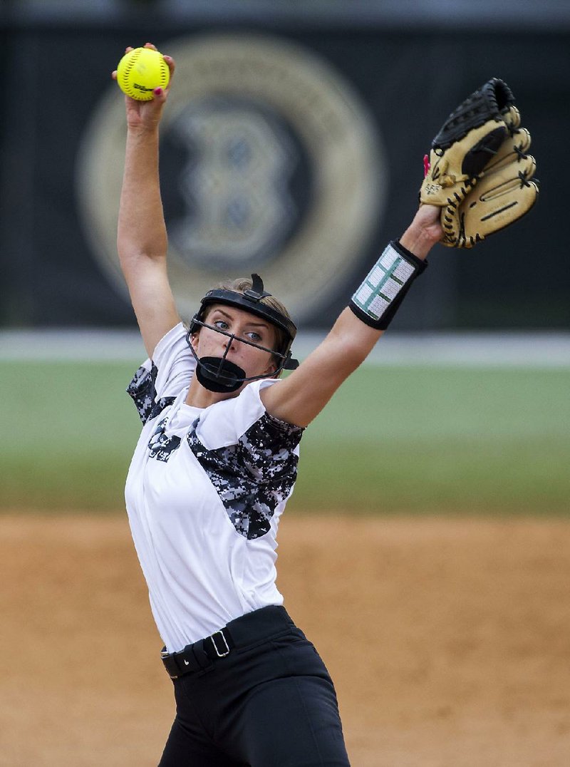 Bentonville pitcher Maddy Prough threw four perfect games in 2017, including one against Rogers in which she struck out 19 batters. During the season, she struck out 233 while walking 23 for the Class 7A champions.