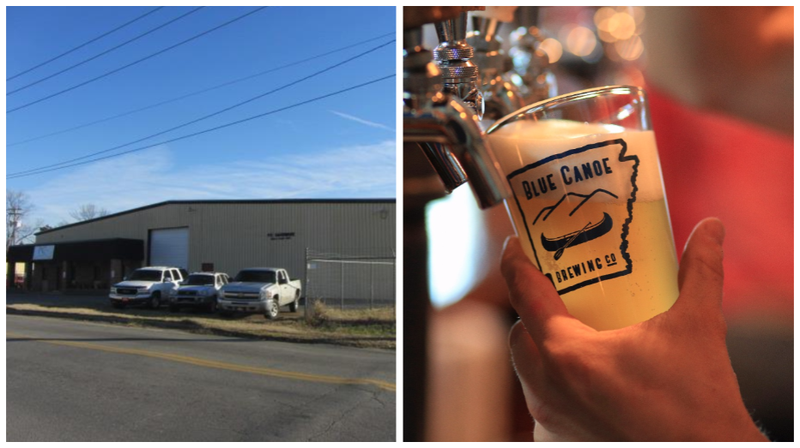 Blue Canoe Brewing Co. wants to convert a warehouse and vacant lot in Little Rock into a brewery and beer garden.