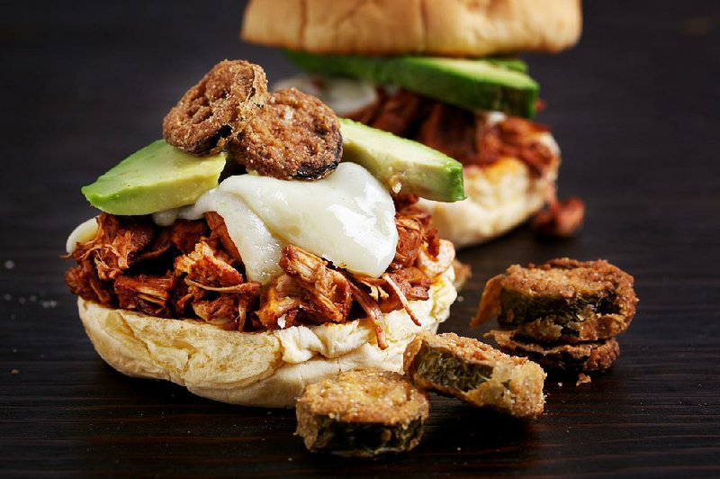 Jackknife Sandwiches are a vegetarian take on pulled pork.  