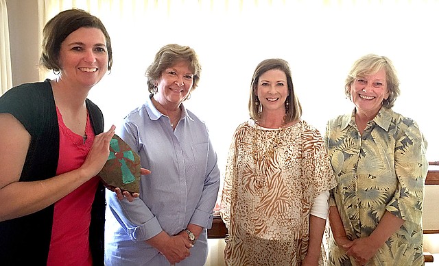 Photo submitted The Primavera Garden Club met on May 23, 2017, in the home of Chris Castelman. The cohostesses were Susan Fitton and Sylvia Pannett. The hostesses provided the club members with a wonderful array of goodies for a light dinner. The speaker for the evening was Lisa Conley, who spoke about the art of painting rocks.