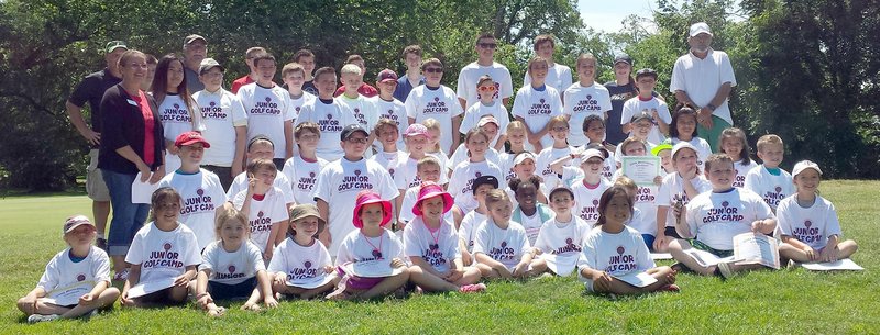 Photo submitted More than 50 kids participated in Junior Golf Camp last week at Siloam Springs Country Club. The club, in conjunction with the Siloam Springs High School golf program and the First Tee of Northwest Arkansas, held the camp for kids ages 5-15 from June 5-9. &quot;I&#x2019;m just thrilled and excited to have that many kids sign up and stick with it all week long,&quot; said SSCC board member Janette Hayes.