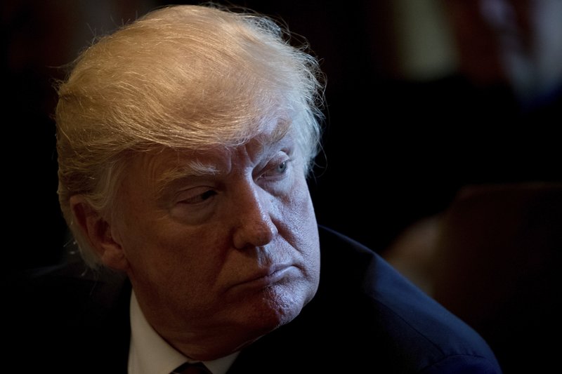 President Donald Trump attends a Cabinet meeting, Monday, June 12, 2017, in the Cabinet Room of the White House in Washington. (AP Photo/Andrew Harnik)