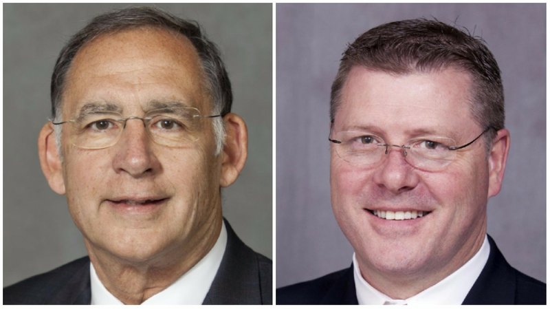 U.S. Sen. John Boozman (left) and U.S. Rep. Rick Crawford, both R-Ark.